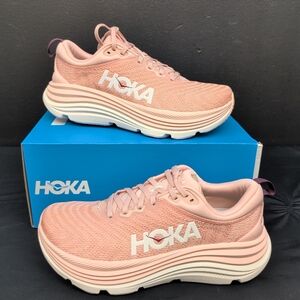Hoka One Gaviota 5 Sneakers Women's Athletic Shoes US 8.5B Rose Pink